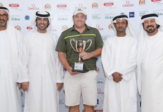Lee Corfield 2014 MENA Tour Championship Winner on the Mena Golf Tour