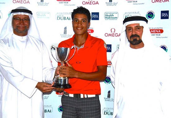 Ahmed Marjane 2014 Ras Al Khaimah Classic winner on the Mena Golf Tour