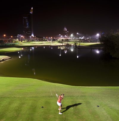 Dubai Golf Floodlight nightgolf