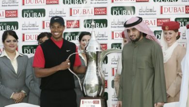 Tiger Woods in Dubai