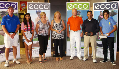 ECCO competitors battle through the sand storm at the Address Montgomerie UAE Golf Online