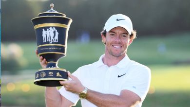 Rory McIlroy with the WGC-HSBC Champions trophy