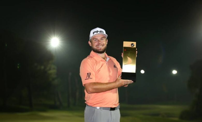 Tyrrell Hatton with the Turkish trophy